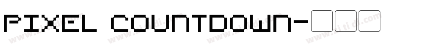 Pixel Countdown字体转换